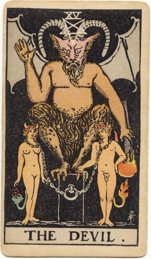 Karta Tarota Diabeł – Rider–Waite–Smith