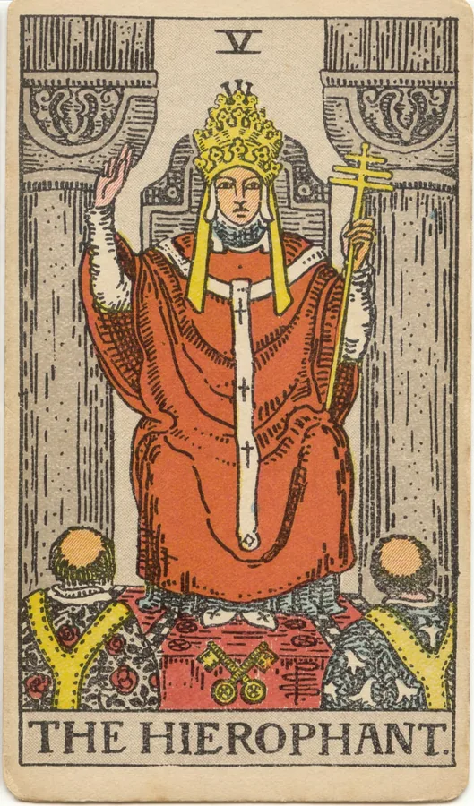 Karta Tarota Kapłan – Rider–Waite–Smith