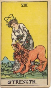 Karta Tarota Siła – Rider–Waite–Smith