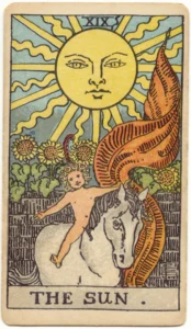 Karta Tarota Słońce – Rider–Waite–Smith