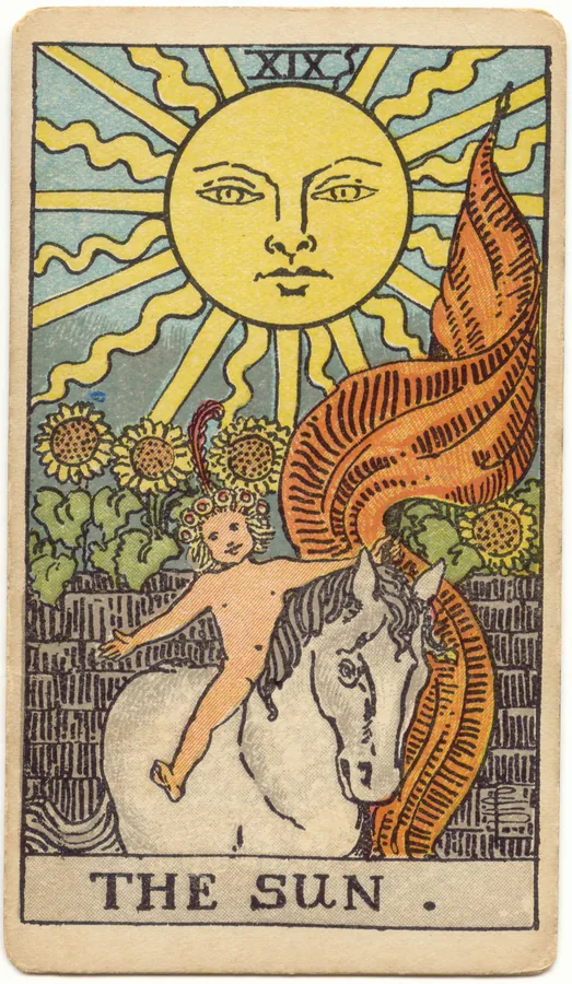 Karta Tarota Słońce – Rider–Waite–Smith