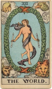 Karta Tarota Świat – Rider–Waite–Smith