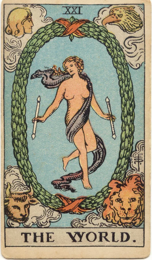 Karta Tarota Świat – Rider–Waite–Smith